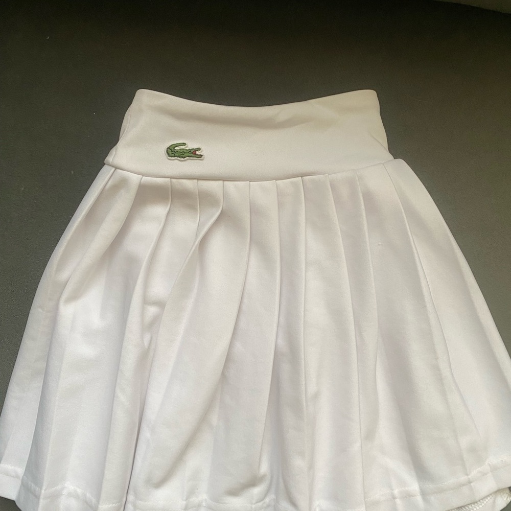 Lacoste white tennis skirt